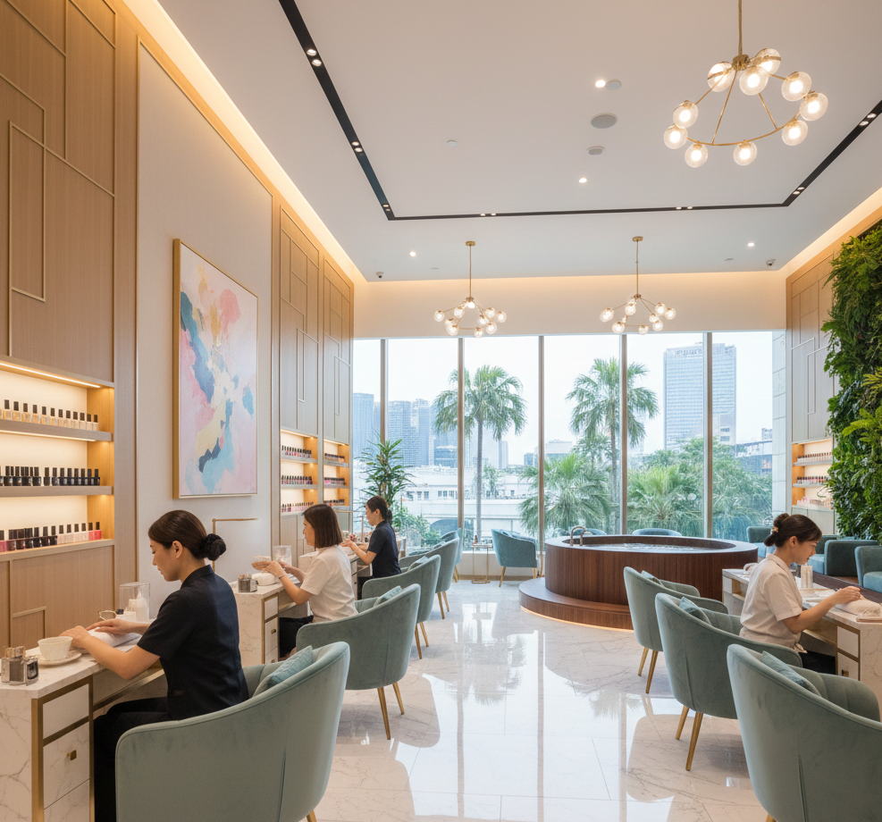 M Home Nails & Beauty Care Salon Interior